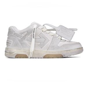 OFF-WHITE
White Out Of Office Vintage Leather Sneakers, NWT! Size 46